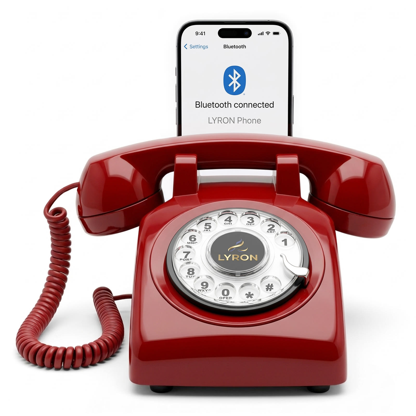 Red Cherry LYRON D11 connected to a smartphone over Bluetooth